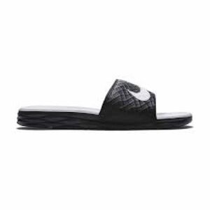 Nike Benassi solarsoft slides black &‎ white size 5